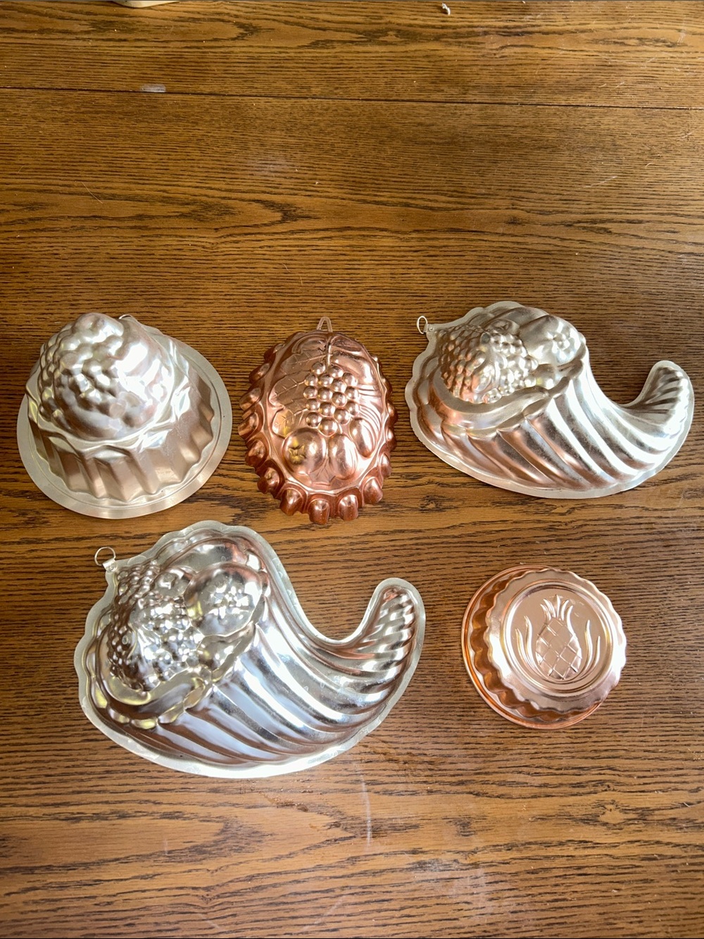 Vintage Copper and Pink Decorative Molds